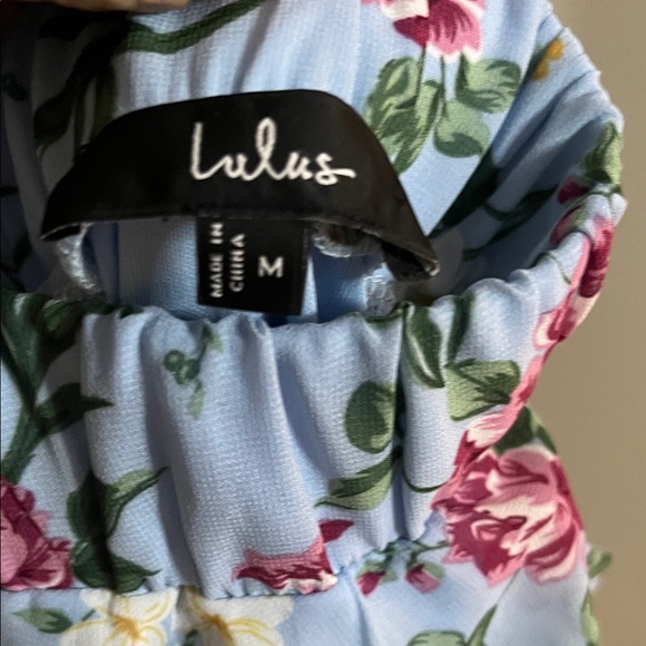 In Bloom Blue Floral Backless Dress Size M - Picture 7 of 7